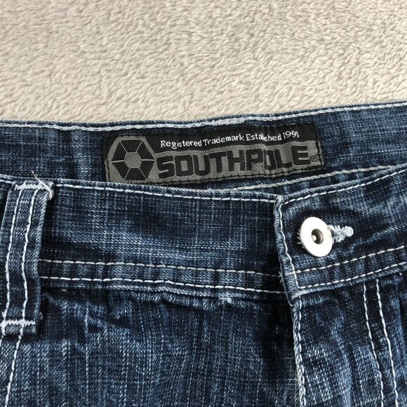 Southpole Men's 4180 Jeans Size 36 Relaxed Fit Straight Classic Blue Denim Casua - Picture 7 of 13